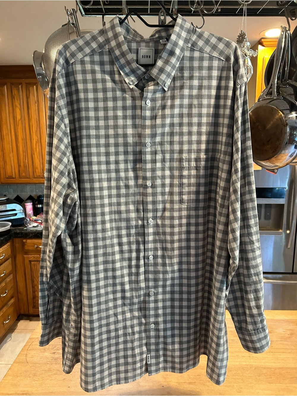 ROW'N Gray Check Button-Down Shirt - Men's Casual